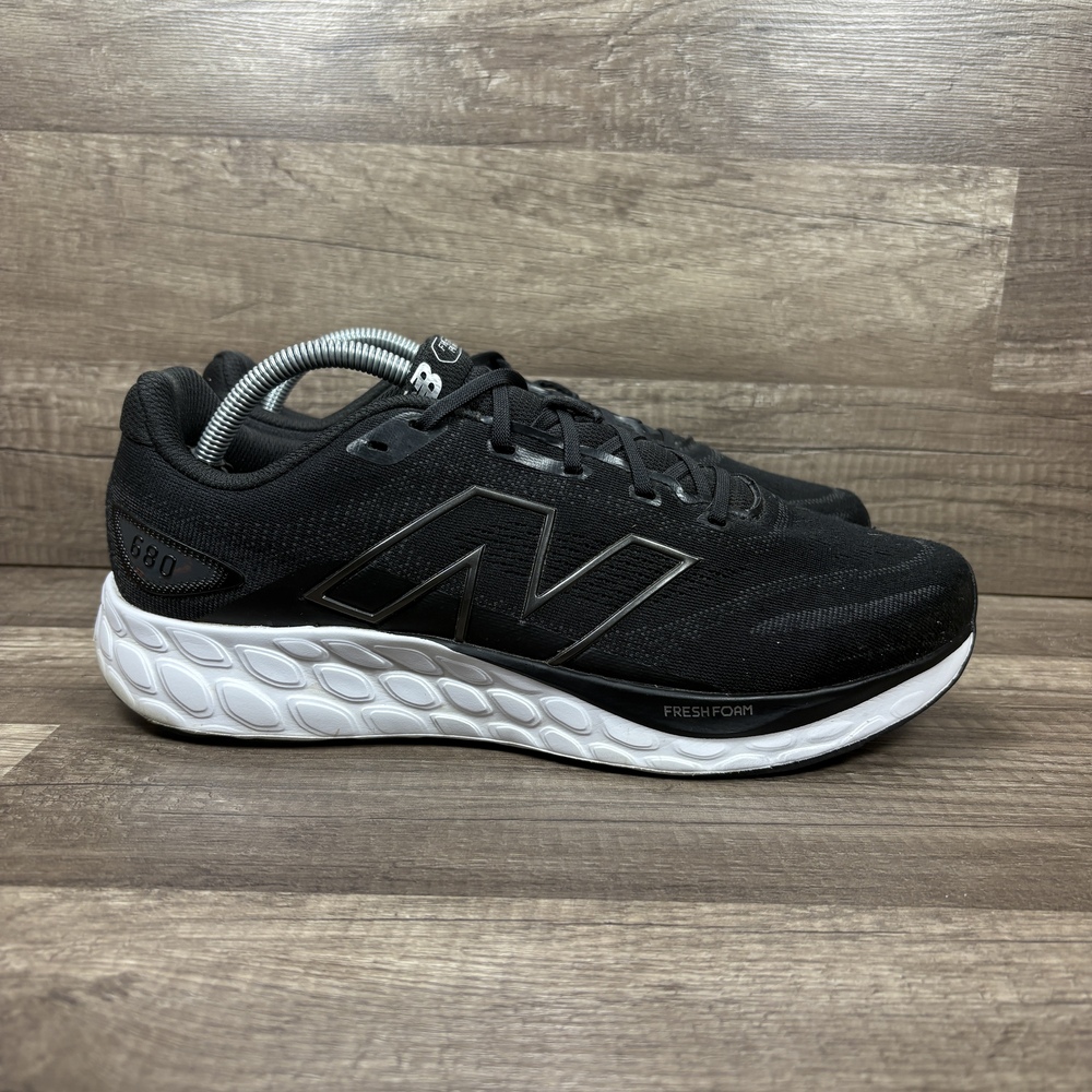 New Balance Fresh Foam 680 v8 Black Mens Size 10.5 Extra Wide M680LK8 Running Sh